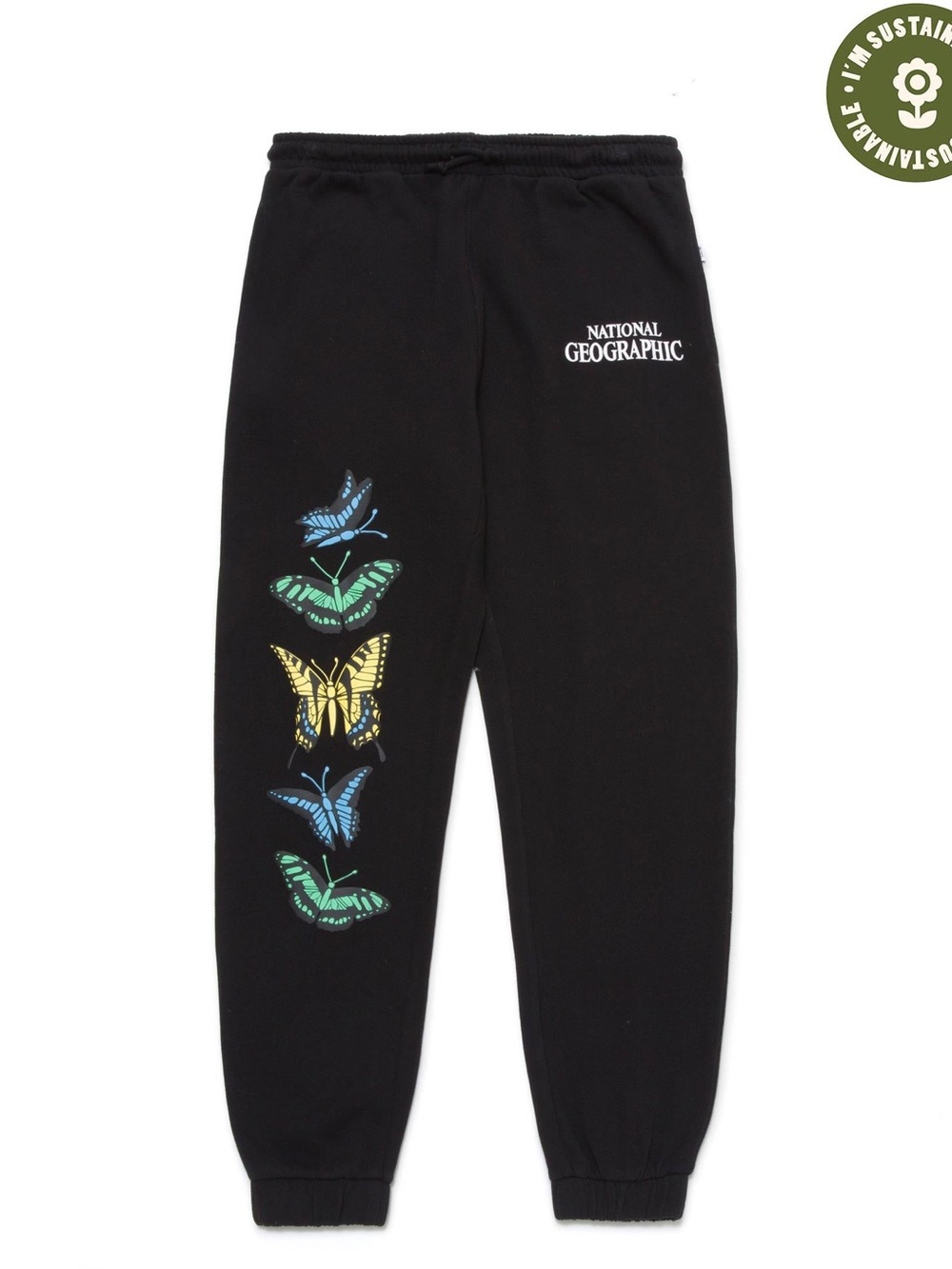 Parks Project National Geographic Black Butterfly Sweatpants L